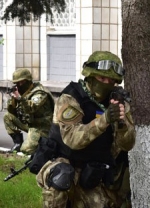 Нацполіція в Донецькій області провела масштабні навчання (фото, відео)