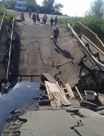 Бойовики продовжують підривати мости на Донбасі