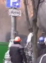 На Грушевського закінчуються шини, атаку силовиків відбили