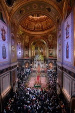 Предстоятель Російської Церкви Кирил очолив святкове богослужіння у храмі Христа Спасителя у Москві (+ ФОТО)