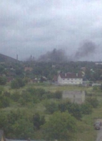 У шахту в Донецьку влучив снаряд (фото)