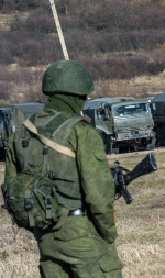 У Саках російські бойовики захопили аеродром та встановлюють кулемети